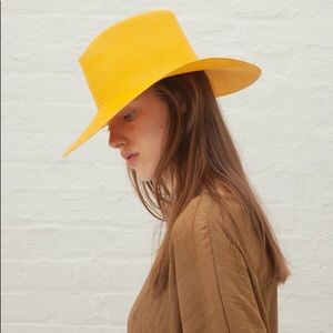NEW: Clyde Cinch Panama Hat in Marigold NWT